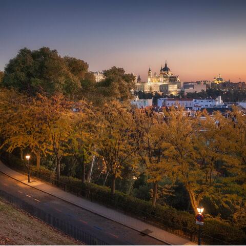 Madrid sunset