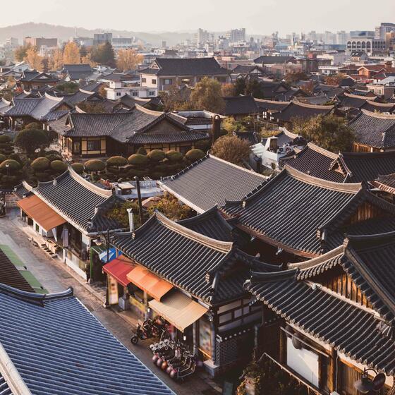 Hanok neighbourhood of Jeonju