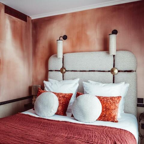 Rich colours and textures on offer in a Babel bedroom