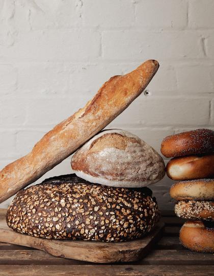 Bread on offer at Camberwell's new grocery store, Gladwell's