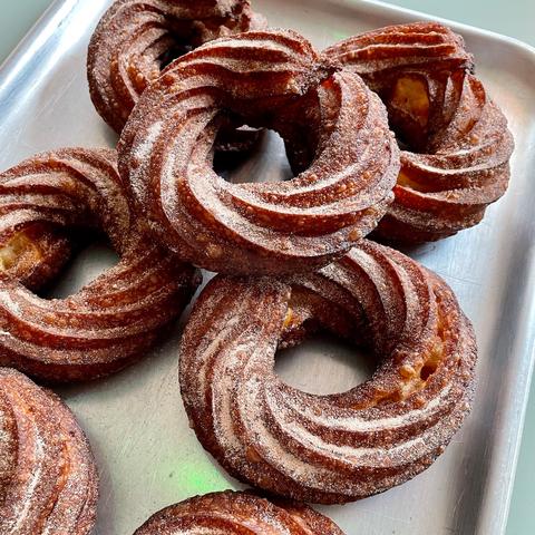 Crullers at Corner Store, in Camberwell, London