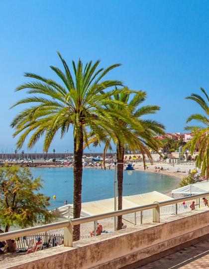 The promenade in Menton, France