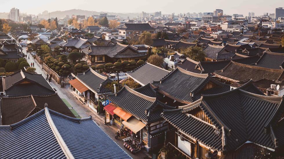 Hanok neighbourhood of Jeonju