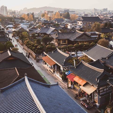 Hanok neighbourhood of Jeonju