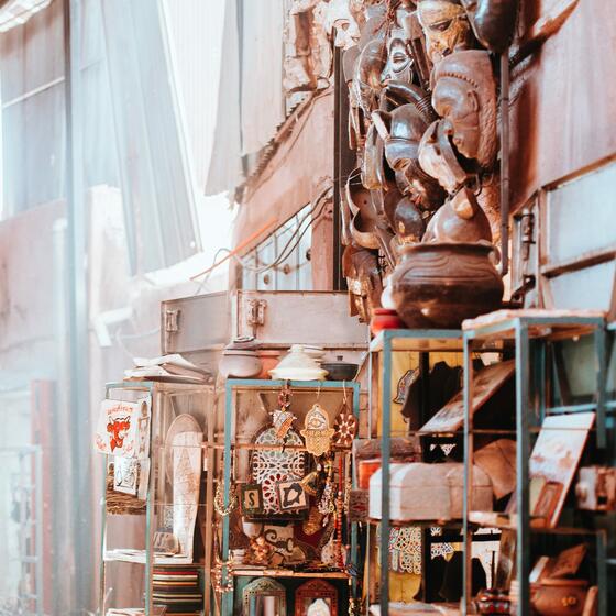 Souvenirs in a Tunisian Souk