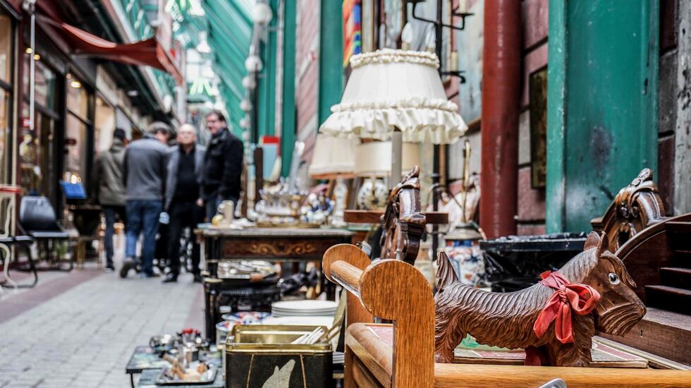 Antiques at a Parisian flea market