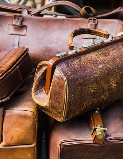 Vintage leather bags