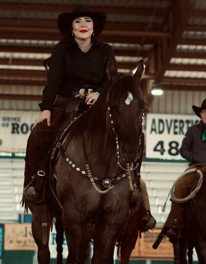 Modern cowgirl, Arizona, USA