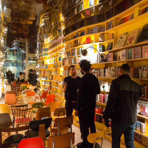 The interior of Libraria, Shoreditch