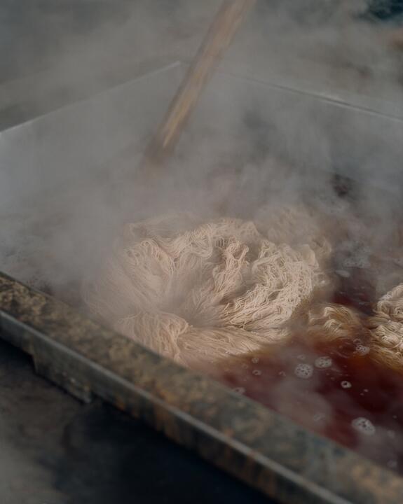 A dyeing vat at The Colours of Nature, Tamil Nadu, India