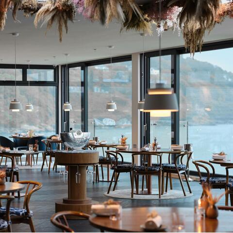 Dining room, Ugly Butterfly, St Ives, Cornwall, UK