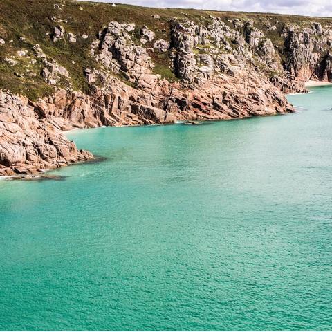 Porthcurno Beach, Cornwall, UK