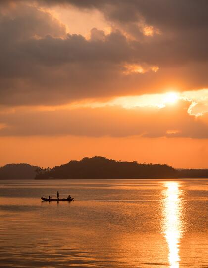 Swaraj Dweep, Sunset