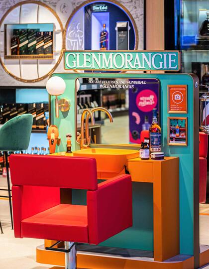 Glenmorangie Whisky pop-up, Madrid airport