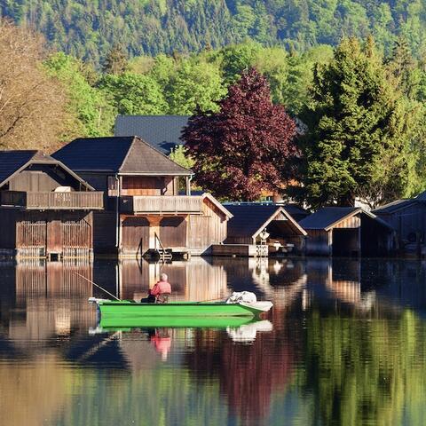 The lake at Wolfgangsee, Austria