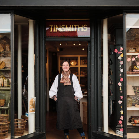 The owner of Tinsmiths in Ledbury, Herefordshire