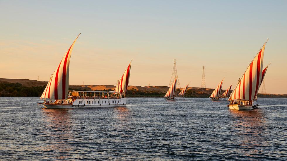 Nour el Nil Boats on the Nile in Egypt