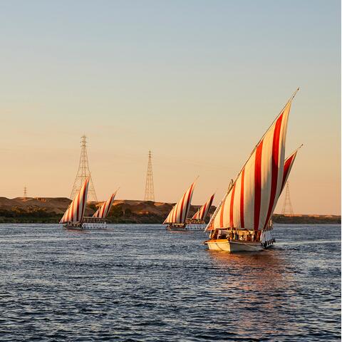 Nour el Nil Boats on the Nile in Egypt