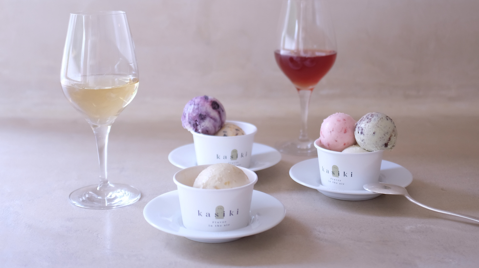 In Tokyo, A Dessert Bar Pairs Soft Scoop With Natural Wines